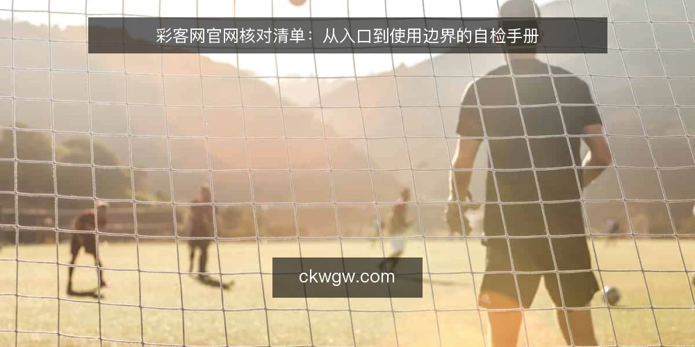 彩客网官网核对清单:从入口到使用边界的自检手册 — 为何现在需要核对彩客网官网 配图