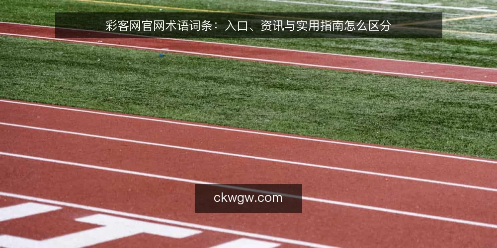 彩客网官网术语词条：入口、资讯与实用指南怎么区分 — 先厘清几个常见术语 配图